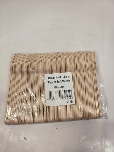 MIO Wooden Forks 160mm -100pc
