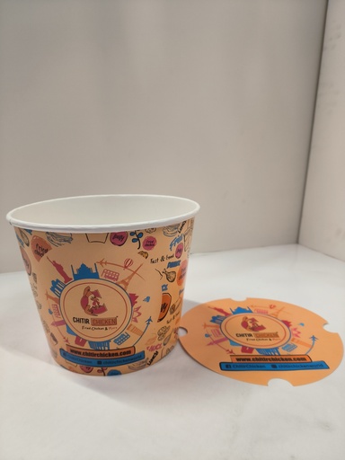 [PAP130OZ065] CTR - Bucket GRAND SEAU -130oz 3500ml -200pc  