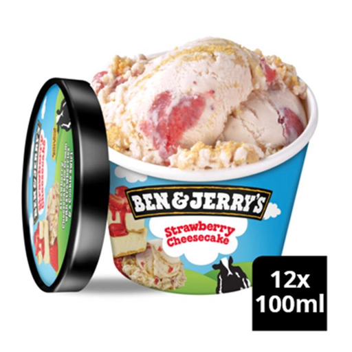 [101125] ICE CREAM B&J - STRAWBERRY CHEESECAKE CUP 12x100ml