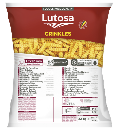 [730590/10] LUTOSA CC Crincle Fries- 4x2,5kg