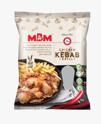 [MBM 5902808120056] MBM - SLICED GRILLED CHICKEN KEBAB -8x1kg