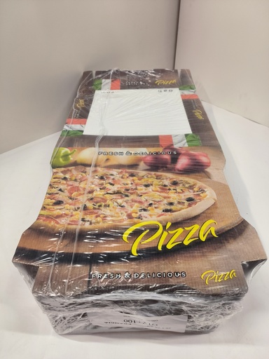 [MIO PB026001] MIO Boite Pizza HAPPY 26x26x4cm -100st
